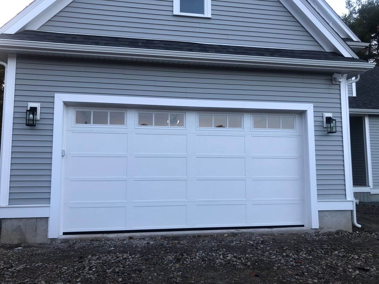 Haas 663 Garage Door Installation On New Construction In Dartmouth, MA
