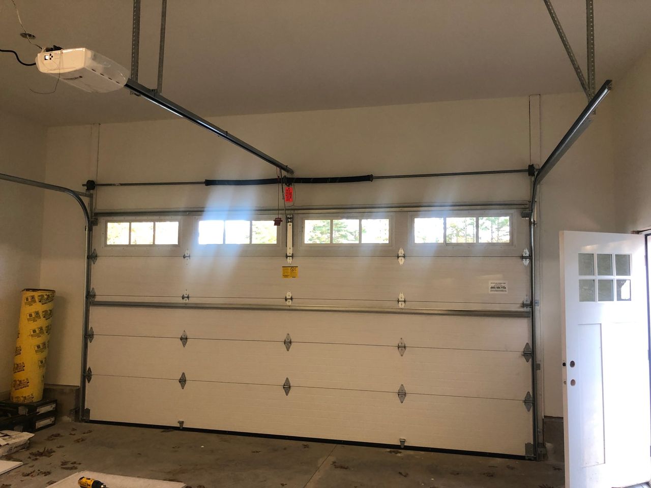 Haas 663 Garage Door Installation On New Construction In Dartmouth, MA New England Overhead