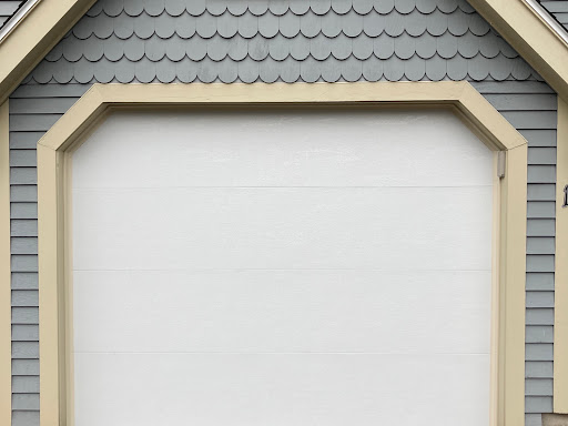 Garage Door Boston, MA! 8’0″ x 7’0″ Haas Model 670 Steel Insulated Garage Door. Raised Ranch Panel. Carbon Black. Windows: Ranch Series Colonial (Non Insulated Clear Glass).