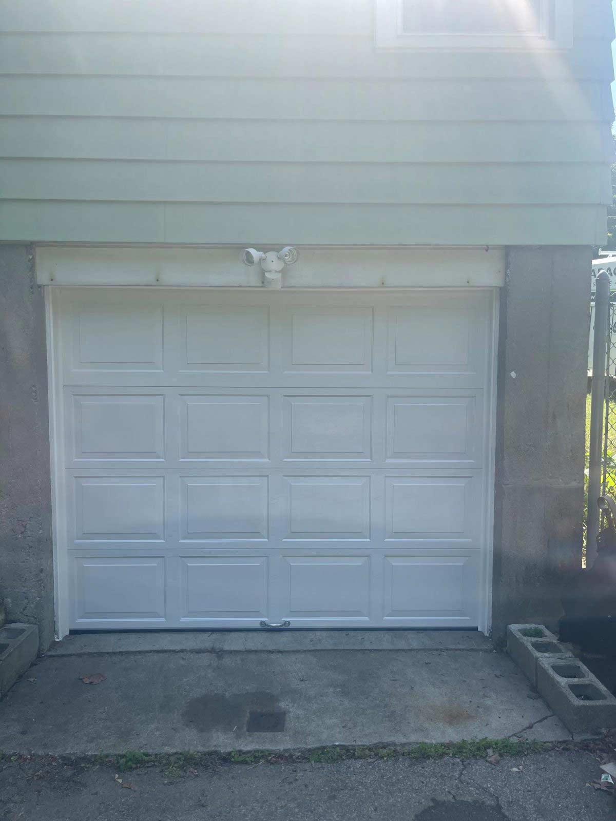 9’0″ x 7’0″ Haas Model 663 Steel Insulated Garage Door.